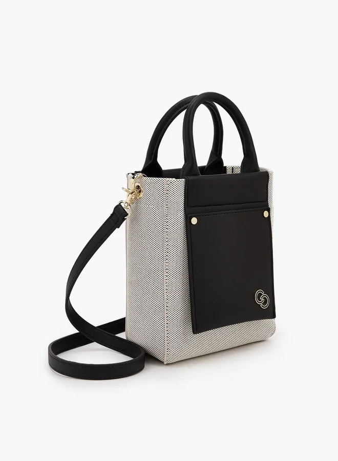 Celeste  Textured Crossbody Bag With Double Handle  | Best Price UAE